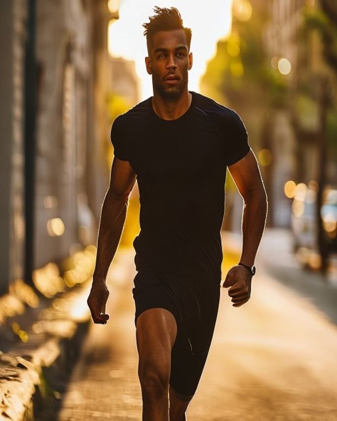 On the run.